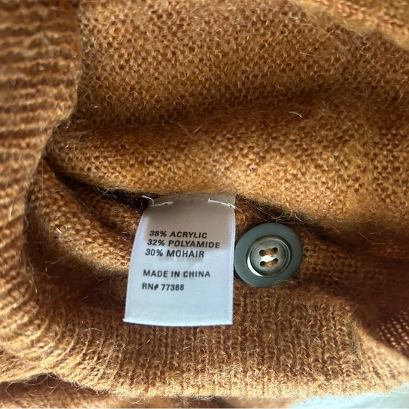 Wallace knits unisex double  breasted 10 button angora blend cardigan W-M men-S - Picture 11 of 12